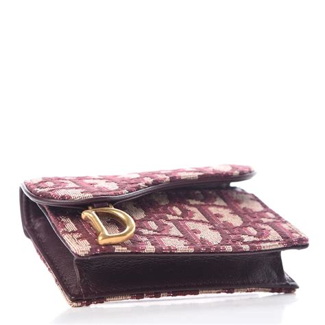 red christian dior oblique saddle card holder wallet|Designer Card Holders & Slim Wallets for Women .